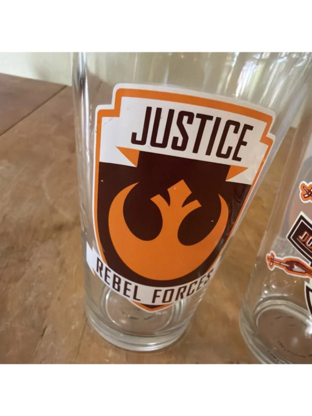 2 Star Wars Justice Rebel Forces Courage Loyalty Defeat The First Order Glasses